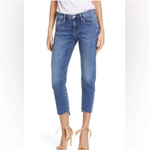 FRAME Le Garcon Boyfriend Jeans In Scorpion Wash - Picture 3 of 12